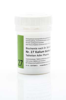 Sie sehen eine Packung Schüßler Salz Adler Nr. 27 D12 Tabletten, 250 Gramm, Produktbild: 01 Schüßler Salz Adler Nr. 27 D12 Tabletten, 250 Gramm, A-Nr.: 2980043 - 01