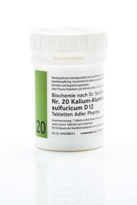 Sie sehen eine Packung Schüßler Salz Adler Nr. 20 D12 Tabletten, 100 Gramm, Produktbild: 01 Schüßler Salz Adler Nr. 20 D12 Tabletten, 100 Gramm, A-Nr.: 2263494 - 01