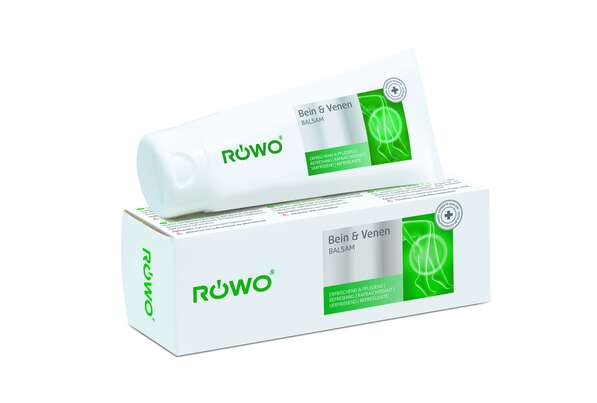 Sie sehen eine Packung RÖWO® Bein & Venen Balsam, 100 Milliliter, Produktbild: 01 RÖWO® Bein & Venen Balsam, 100 Milliliter, A-Nr.: 3011010 - 01