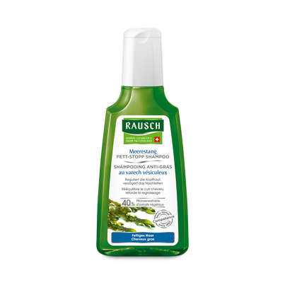 Sie sehen eine Packung RAUSCH Meerestang FETT-STOPP SHAMPOO, 200 Milliliter, Produktbild: 01 RAUSCH Meerestang FETT-STOPP SHAMPOO, 200 Milliliter, A-Nr.: 2155853 - 01
