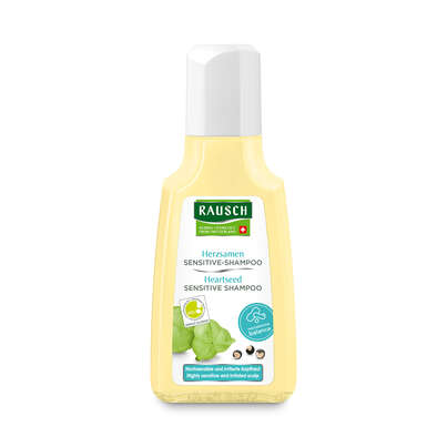 Sie sehen eine Packung RAUSCH Herzsamen SENSITIVE-SHAMPOO, 40 Milliliter, Produktbild: 01 RAUSCH Herzsamen SENSITIVE-SHAMPOO, 40 Milliliter, A-Nr.: 4310482 - 01