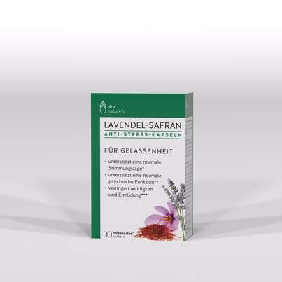 doc nature’s LAVENDEL-SAFRAN ANTI-STRESS KAPSELN, 30 Stück, A-Nr.: 4604545 - 02