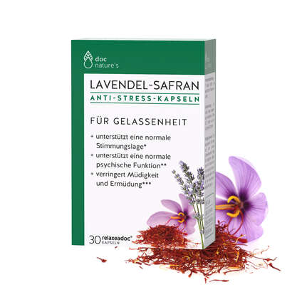 doc nature’s LAVENDEL-SAFRAN ANTI-STRESS KAPSELN, 30 Stück, A-Nr.: 4604545 - 03