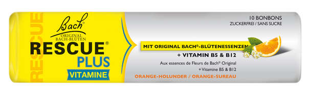 Sie sehen eine Packung RESCUE® Plus Bonbons, 10 Stück, Produktbild: 01 RESCUE® Plus Bonbons, 10 Stück, A-Nr.: 5323239 - 01