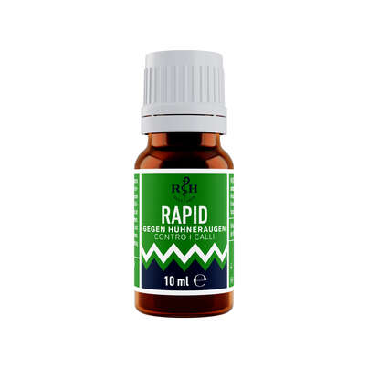 Sie sehen eine Packung Rapid Hühneraugentinktur, 10 Milliliter, Produktbild: 02 Rapid Hühneraugentinktur, 10 Milliliter, A-Nr.: 4793233 - 02