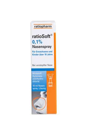 Sie sehen eine Packung ratioSoft 0,1 %, 10 Milliliter, Produktbild: 01 ratioSoft 0,1 %, 10 Milliliter, A-Nr.: 2450374 - 01