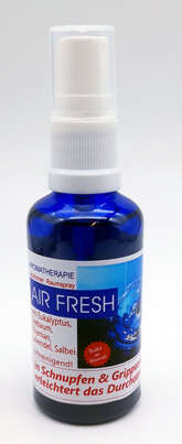 Sie sehen eine Packung Airfresh-Raumspray, 50 Milliliter, Produktbild: 01 Airfresh-Raumspray, 50 Milliliter, A-Nr.: 3488427 - 01