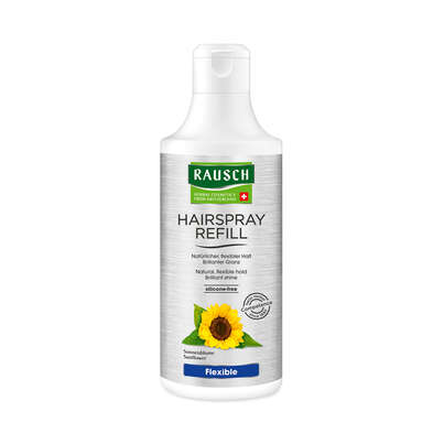 Sie sehen eine Packung RAUSCH HAIRSPRAY REFILL Flexible Non-Aerosol, 400 Milliliter, Produktbild: 01 RAUSCH HAIRSPRAY REFILL Flexible Non-Aerosol, 400 Milliliter, A-Nr.: 4593209 - 01
