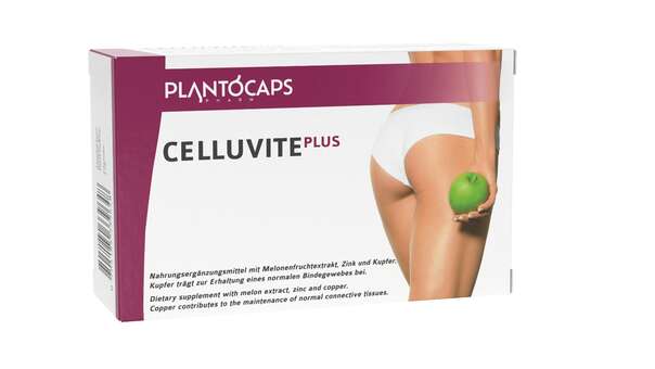 Sie sehen eine Packung plantoCAPS CELLUVITE PLUS Kapseln, 60 Stück, Produktbild: 02 plantoCAPS CELLUVITE PLUS Kapseln, 60 Stück, A-Nr.: 4294116 - 02