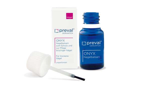 Sie sehen eine Packung preval ONYX Nagelbalsam, 10 Milliliter, Produktbild: 01 preval ONYX Nagelbalsam, 10 Milliliter, A-Nr.: 0714685 - 01