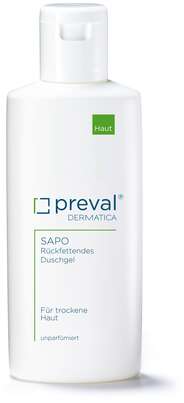 Sie sehen eine Packung preval SAPO Duschgel, 500 Milliliter, Produktbild: 01 preval SAPO Duschgel, 500 Milliliter, A-Nr.: 2493521 - 01