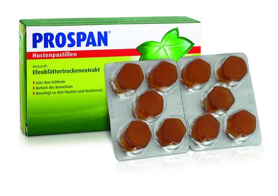 Sie sehen eine Packung Prospan® Hustenpastillen, 20 Stück, Produktbild: 06 Prospan® Hustenpastillen, 20 Stück, A-Nr.: 3777982 - 06