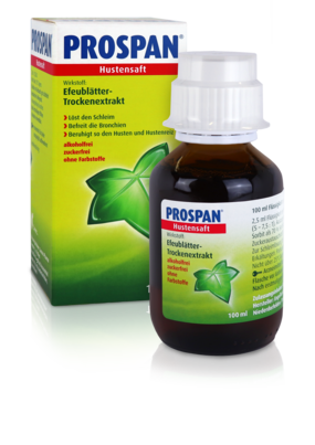 Sie sehen eine Packung Prospan® Hustensaft, 100 Milliliter, Produktbild: 07 Prospan® Hustensaft, 100 Milliliter, A-Nr.: 1321663 - 07