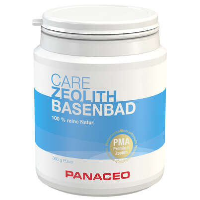 Sie sehen eine Packung PANACEO CARE Zeolith-Basenbad, 360 Gramm, Produktbild: 01 PANACEO CARE Zeolith-Basenbad, 360 Gramm, A-Nr.: 4399045 - 01