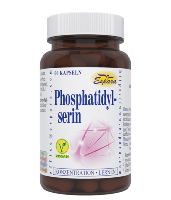 Sie sehen eine Packung Espara Phosphatidylserin Kapseln, 60 Stück, Produktbild: 01 Espara Phosphatidylserin Kapseln, 60 Stück, A-Nr.: 2713661 - 01