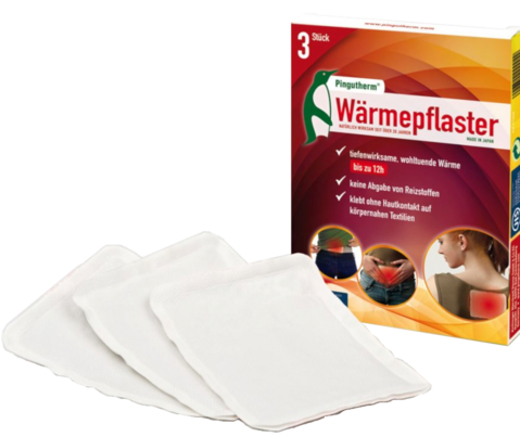 Sie sehen eine Packung Pingutherm Sofort-Wärme Pflaster, 5 Stück, Produktbild: 03 Pingutherm Sofort-Wärme Pflaster, 5 Stück, A-Nr.: 3958761 - 03