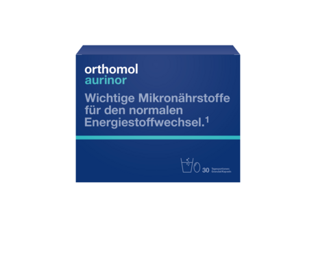 Sie sehen eine Packung Orthomol Aurinor, 30 Stück, Produktbild: 01 Orthomol Aurinor, 30 Stück, A-Nr.: 4260666 - 01