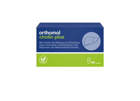 Sie sehen eine Packung Orthomol Cholin Plus, 60 Stück, Produktbild: 01 Orthomol Cholin Plus, 60 Stück, A-Nr.: 4607029 - 01