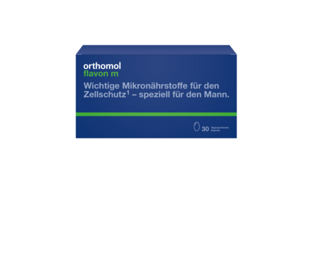 Sie sehen eine Packung Orthomol Flavon M, 30 Stück, Produktbild: 01 Orthomol Flavon M, 30 Stück, A-Nr.: 2646953 - 01
