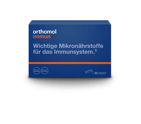 Sie sehen eine Packung Orthomol Immun Direkt Ora, 30 Stück, Produktbild: 01 Orthomol Immun Direkt Ora, 30 Stück, A-Nr.: 4162024 - 01