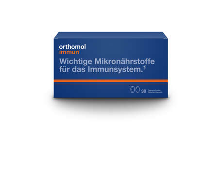Sie sehen eine Packung Orthomol Immun, 30 Stück, Produktbild: 01 Orthomol Immun, 30 Stück, A-Nr.: 2413539 - 01