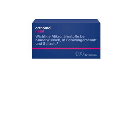 Sie sehen eine Packung Orthomol Natal Tbl/Kps, 30 Stück, Produktbild: 01 Orthomol Natal Tbl/Kps, 30 Stück, A-Nr.: 3170814 - 01
