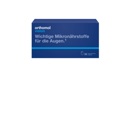 Sie sehen eine Packung Orthomol Vision, 30 Stück, Produktbild: 01 Orthomol Vision, 30 Stück, A-Nr.: 4192999 - 01