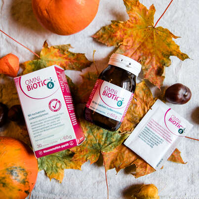 Sie sehen eine Packung OMNi-BiOTiC® 6, 7 Sachets a 3g, 7 Stück, Produktbild: 03 OMNi-BiOTiC® 6, 7 Sachets a 3g, 7 Stück, A-Nr.: 3084457 - 03