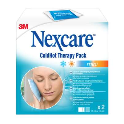 Sie sehen eine Packung Nexcare™ ColdHot Therapy Pack Mini , 12 cm x 11 cm, 2 Stk, 2 Stück, Produktbild: 01 Nexcare™ ColdHot Therapy Pack Mini , 12 cm x 11 cm, 2 Stk, 2 Stück, A-Nr.: 4251727 - 01