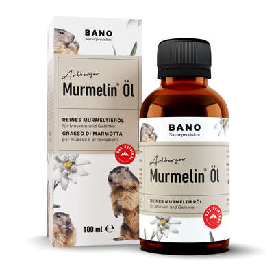 Sie sehen eine Packung Murmelin Öl, reines Murmeltieröl, 100 Milliliter, Produktbild: 01 Murmelin Öl, reines Murmeltieröl, 100 Milliliter, A-Nr.: 3837922 - 01