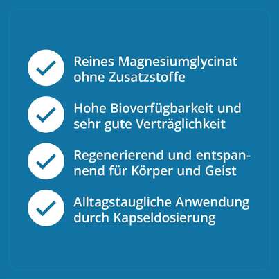 Sie sehen eine Packung Casida Magnesiumglycinat Kapseln Vital, 120 Stück, Produktbild: 03 Casida Magnesiumglycinat Kapseln Vital, 120 Stück, A-Nr.: 4895749 - 03