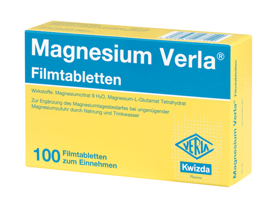 Magnesium Verla - Filmtabletten, 100 Stück, A-Nr.: 1277146 - 01