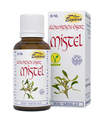 Sie sehen eine Packung Espara Mistel Alchemistische Essenz, 30 Milliliter, Produktbild: 01 Espara Mistel Alchemistische Essenz, 30 Milliliter, A-Nr.: 4040226 - 01