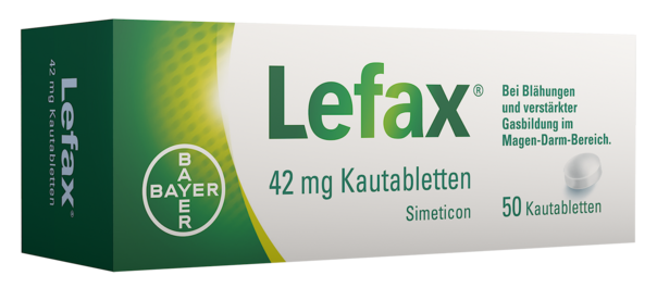 Lefax® Kautabletten, 50 Stück, A-Nr.: 2456394 - 01