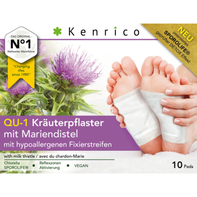 Sie sehen eine Packung QU-1 Kräuterpflaster mit Mariendistel, Produktbild: 02 QU-1 Kräuterpflaster mit Mariendistel, A-Nr.: 4108674 - 02