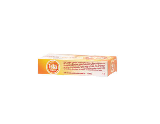 Sie sehen eine Packung Isla Ingwer Halspastillen 30 Stück, 30 Stück, Produktbild: 02 Isla Ingwer Halspastillen 30 Stück, 30 Stück, A-Nr.: 3835573 - 02