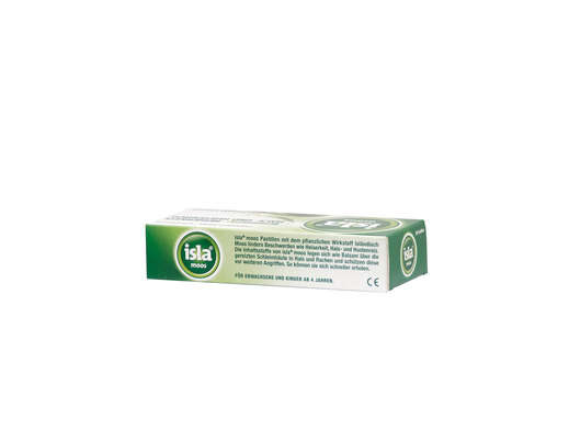 Sie sehen eine Packung Isla Moos Halspastillen 30 Stück, 30 Stück, Produktbild: 02 Isla Moos Halspastillen 30 Stück, 30 Stück, A-Nr.: 2695118 - 02