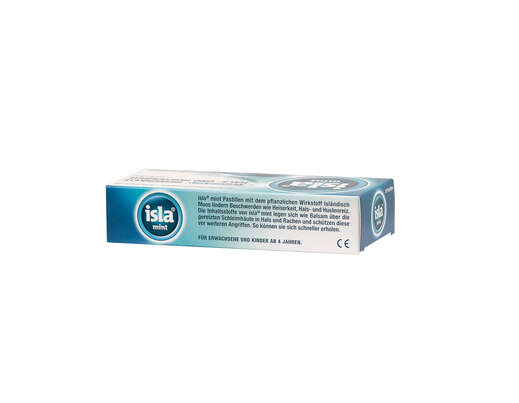 Sie sehen eine Packung Isla Mint Halspastillen 30 Stück, 30 Stück, Produktbild: 02 Isla Mint Halspastillen 30 Stück, 30 Stück, A-Nr.: 2694900 - 02
