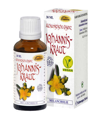 Sie sehen eine Packung Espara Johanniskraut Alchemistische Essenz 30ml, 30 Milliliter, Produktbild: 02 Espara Johanniskraut Alchemistische Essenz 30ml, 30 Milliliter, A-Nr.: 4040232 - 02