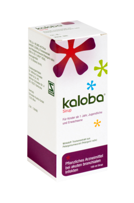 Sie sehen eine Packung Kaloba® Sirup, 100 Milliliter, Produktbild: 01 Kaloba® Sirup, 100 Milliliter, A-Nr.: 4958645 - 01