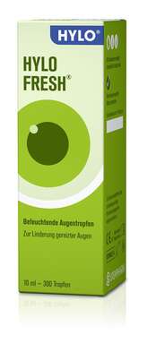 Sie sehen eine Packung Hylo-Fresh Augentropfen 10ml, 10 Milliliter, Produktbild: 01 Hylo-Fresh Augentropfen 10ml, 10 Milliliter, A-Nr.: 4076945 - 01