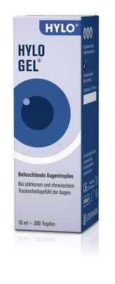 Sie sehen eine Packung Hylo-Gel Augentropfen 10ml, 10 Milliliter, Produktbild: 01 Hylo-Gel Augentropfen 10ml, 10 Milliliter, A-Nr.: 4113735 - 01