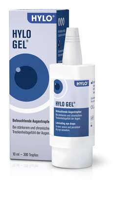 Sie sehen eine Packung Hylo-Gel Augentropfen 10ml, 10 Milliliter, Produktbild: 02 Hylo-Gel Augentropfen 10ml, 10 Milliliter, A-Nr.: 4113735 - 02