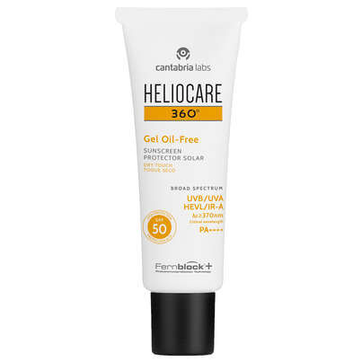 Sie sehen eine Packung Heliocare 360° Gel Oil-free SPF 50, 50 Milliliter, Produktbild: 01 Heliocare 360° Gel Oil-free SPF 50, 50 Milliliter, A-Nr.: 4435338 - 01