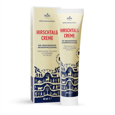 Sie sehen eine Packung Hirschtalgcreme Rösch, 60 Milliliter, Produktbild: 01 Hirschtalgcreme Rösch, 60 Milliliter, A-Nr.: 0665834 - 01