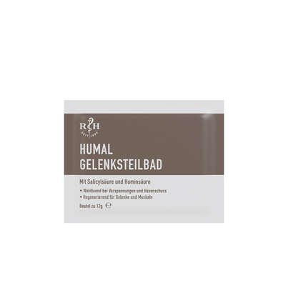 Sie sehen eine Packung HUMAL Gelenksteilbad 10 Beutel je 12g, 10 Stück, Produktbild: 01 HUMAL Gelenksteilbad 10 Beutel je 12g, 10 Stück, A-Nr.: 4395047 - 01