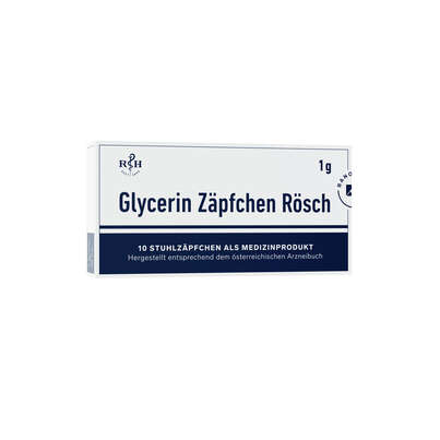 GLYCERINZÄPFCHEN RÖSCH 1g 10 Stk., 10 Stück, A-Nr.: 1304570 - 01