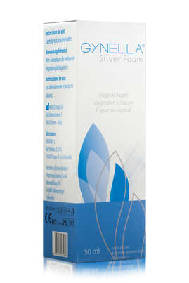 Sie sehen eine Packung Gynella Silver Foam, Produktbild: 01 Gynella Silver Foam, A-Nr.: 4920200 - 01