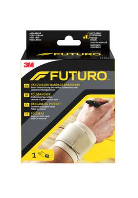 Sie sehen eine Packung FUTURO™ Handgelenk-Bandage anpassbar, 1 Stück, Produktbild: 01 FUTURO™ Handgelenk-Bandage anpassbar, 1 Stück, A-Nr.: 3041850 - 01