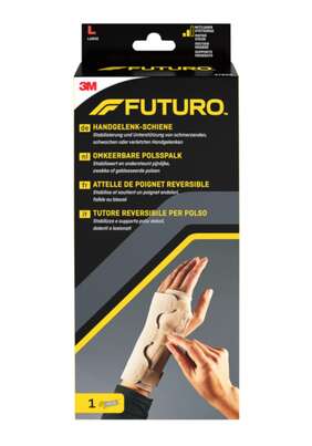 Sie sehen eine Packung FUTURO™ Handgelenk-Schiene, 1 Stück, Produktbild: 01 FUTURO™ Handgelenk-Schiene, 1 Stück, A-Nr.: 3041844 - 01